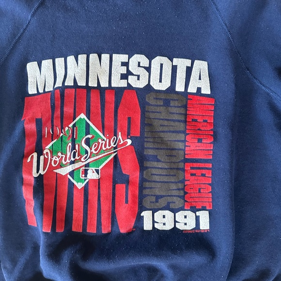 VINTAGE MINNESOTA TWINS SWEATSHIRT CREWNECK - Picture 2 of 3